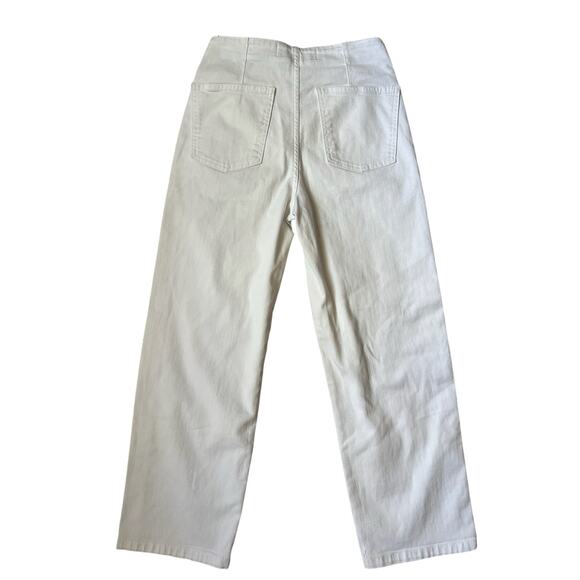 Veronica Beard Crosbie White Cropped High Rise Jeans 25 - Picture 3 of 5